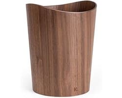 PromoHome Houten Papieren Prullenbak - 9 Liter Inhoud, Stijlvol Design