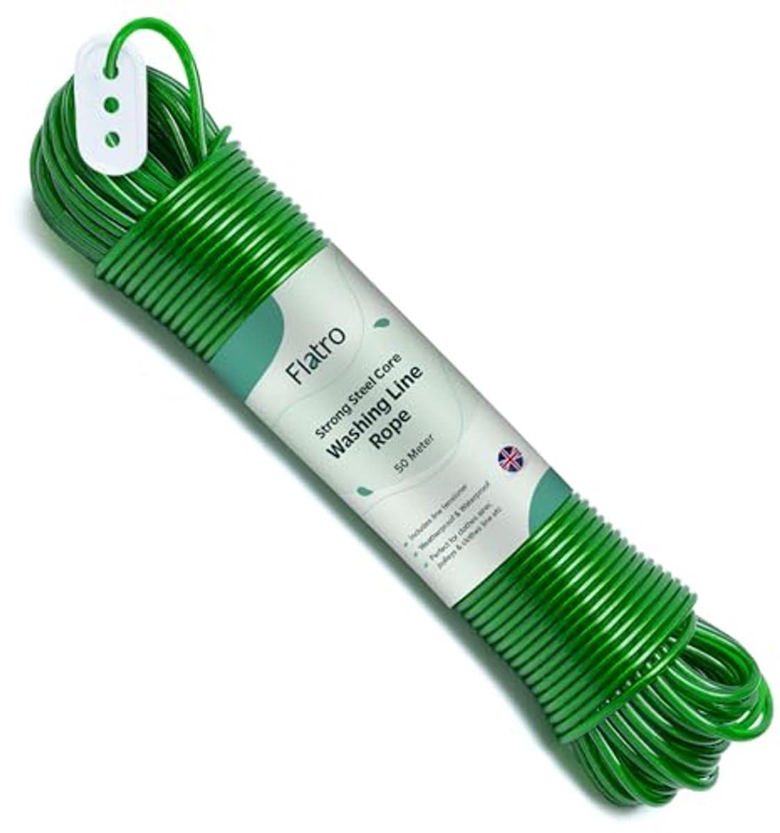 Sterk Waslijn Touw voor Buiten - 50M Heavy Duty Droogoplossing — afbeelding 1