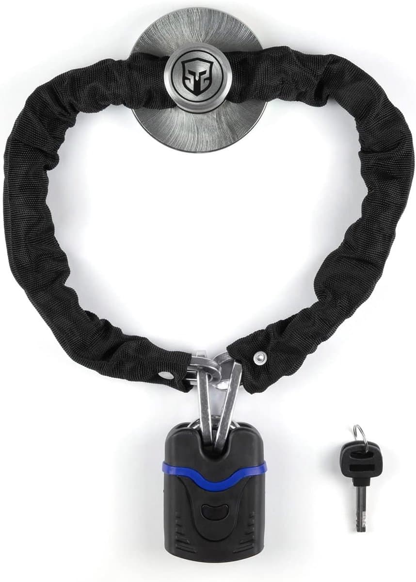 Grondanker - Stalen Beveiliging - Fietsen Beveiligen - Roterende Basis - 90 cm - Zilver — afbeelding 1