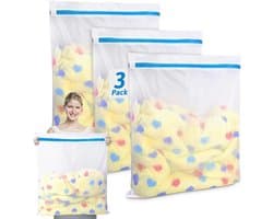 Waszakken, wasnet voor wasmachine, waszak, vuile was, voor reizen, waszak, laundry bag voor beha, ondergoed, schoenen, babykleding, kussens, pluche dieren, waszak