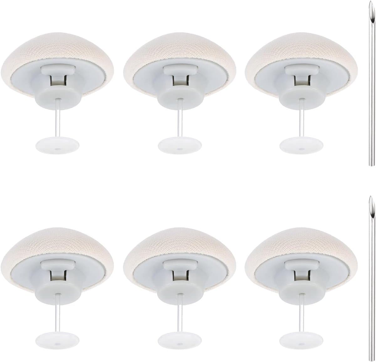 Dekbedclips - 6 STUKS - Stevige Dekbed Klemmen - Knijpers - dekbedovertrek clips - dekbed klemmen - dekbed knijpers - Clips voor Dekbedden en Lakens - Wit — afbeelding 1
