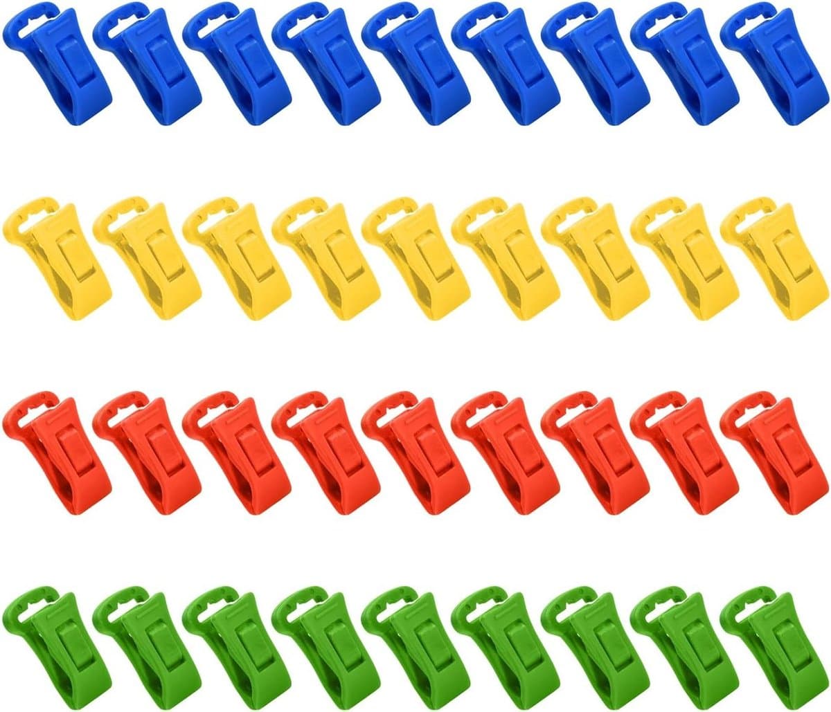 Sokkenklemmen - Kledingklemmen - Sokken Organiseren - Met Ophanghaken - 36 Stuks - Multicolor — afbeelding 1