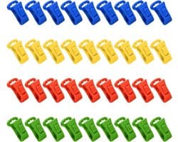 Sokkenklemmen - Kledingklemmen - Sokken Organiseren - Met Ophanghaken - 36 Stuks - Multicolor