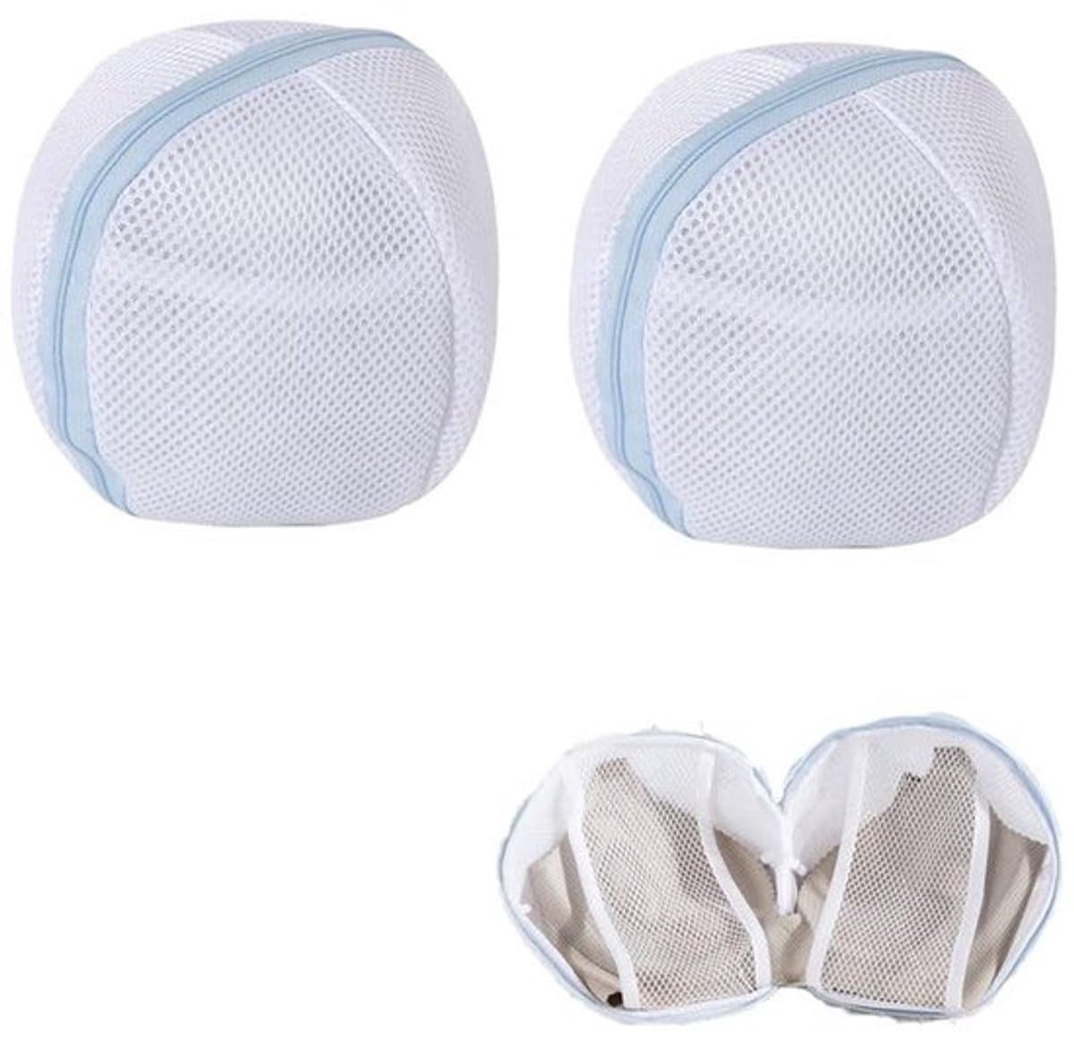 Waszakken 2 stuks - Ondergoed Protector - Beha Bescherming - Duurzaam Polyester - Hoogwaardige Rits - Drie Lagen Vezels - Waszak — afbeelding 1