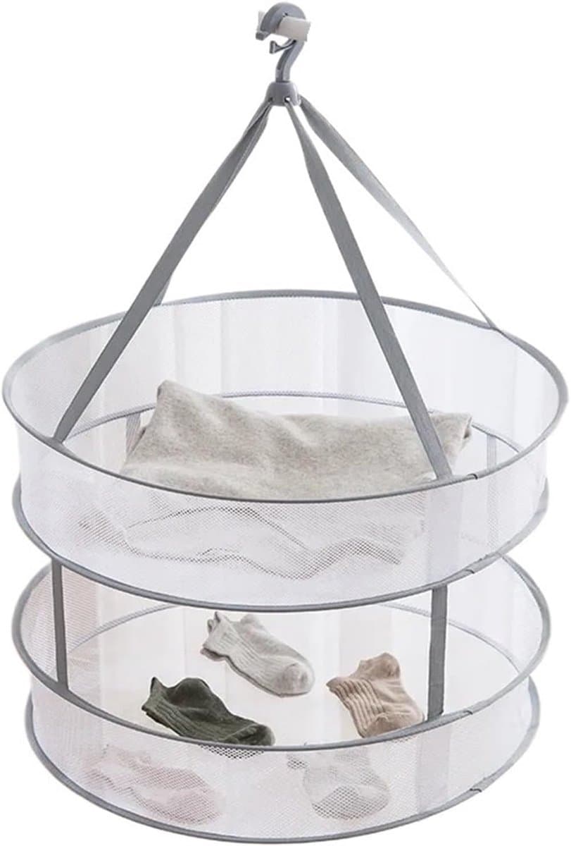 Droogmand Kleding - Trui Net - Delicate Stoffen Drogen - Goede Luchtcirculatie - 2 Stuks - Grijs — afbeelding 1
