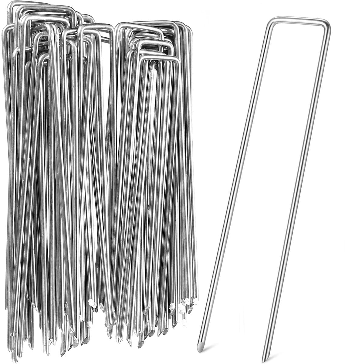 Dailygoods - 50 Stuks Grondankers voor Tuin en Camping - Gecoate U-Spijkers — afbeelding 1