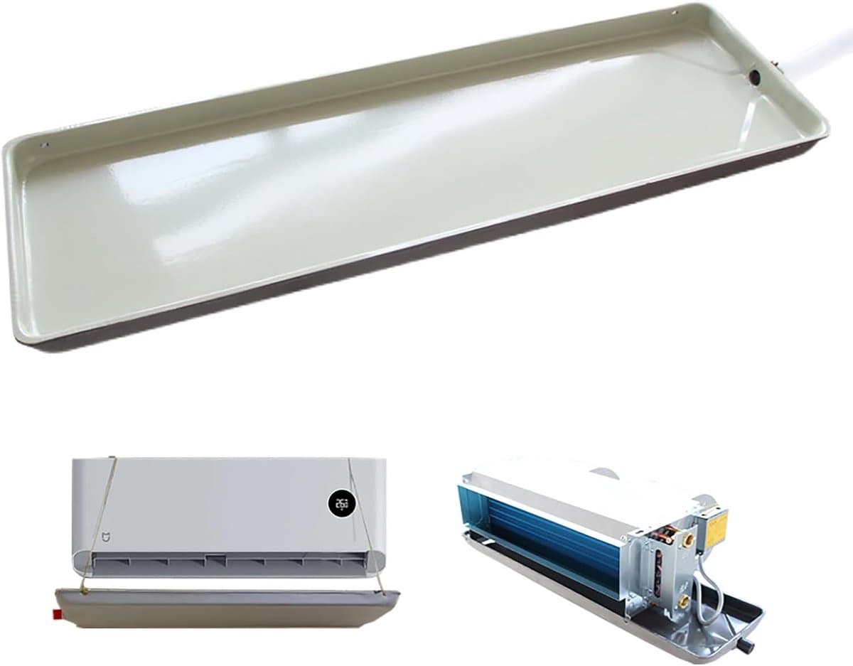 Afvoerpan Airco - Lekbak Ventilator - Waterschade Voorkomen - Efficiënte Afvoer - Diverse Maten - Zwart — afbeelding 1