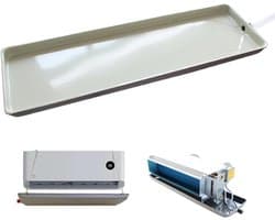 Afvoerpan Airco - Lekbak Ventilator - Waterschade Voorkomen - Efficiënte Afvoer - Diverse Maten - Zwart