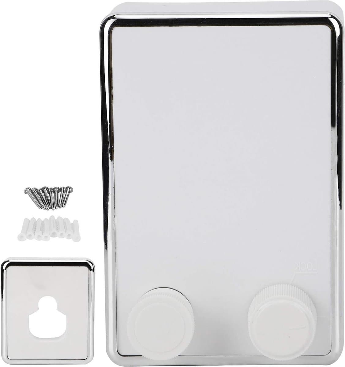 Retractable Stainless Steel Clothesline for Wall Mounting - Indoor and Outdoor Use - Up to 4.2 m (White) — afbeelding 1