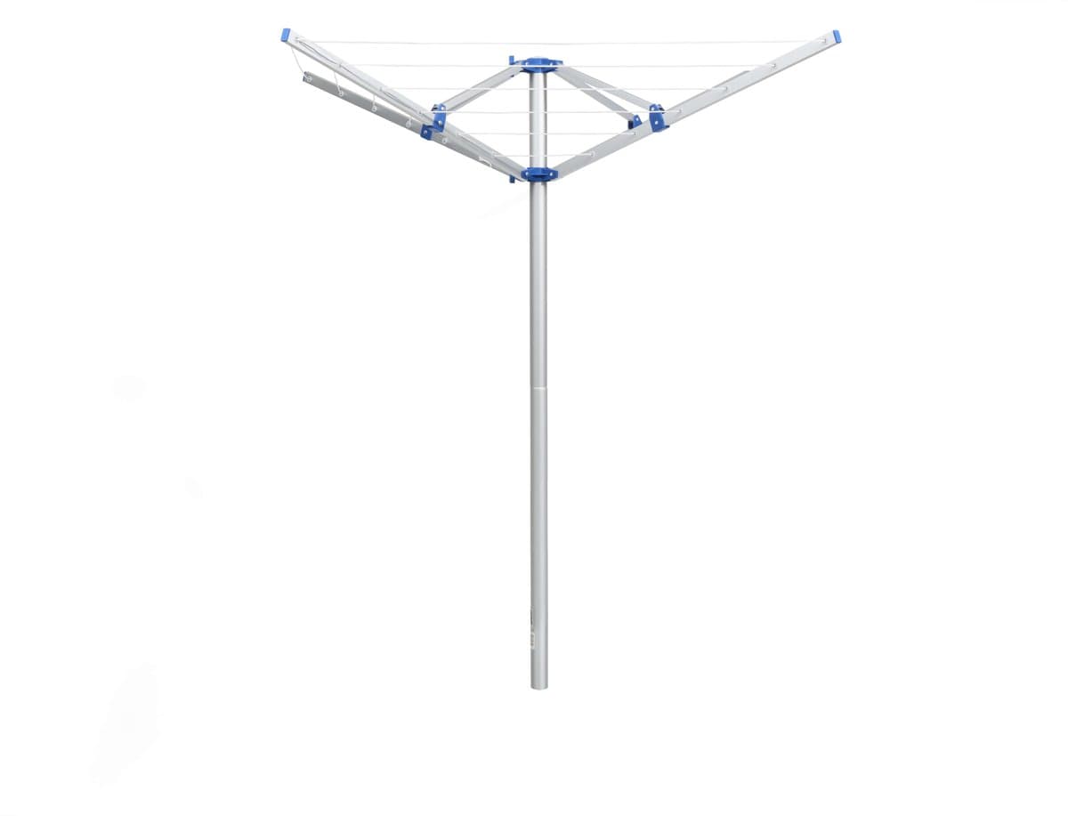 Happy Rhino - Droogmolen 4-ARM - Zilver - Drooglijnen - 140 cm — afbeelding 1