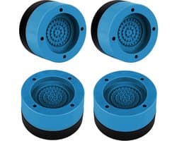 Anti Trillingsmat Wasmachine - en Wasdroger - Geluidsdempende Antislip Mat - Rubber Mat Trillingsdempers - Trillingsdempers wasmachine – Extra dik - Voetjes wasmachine & droger - Wasmachine demper – Anti trillings - vibratie - dempers pads – Antislip