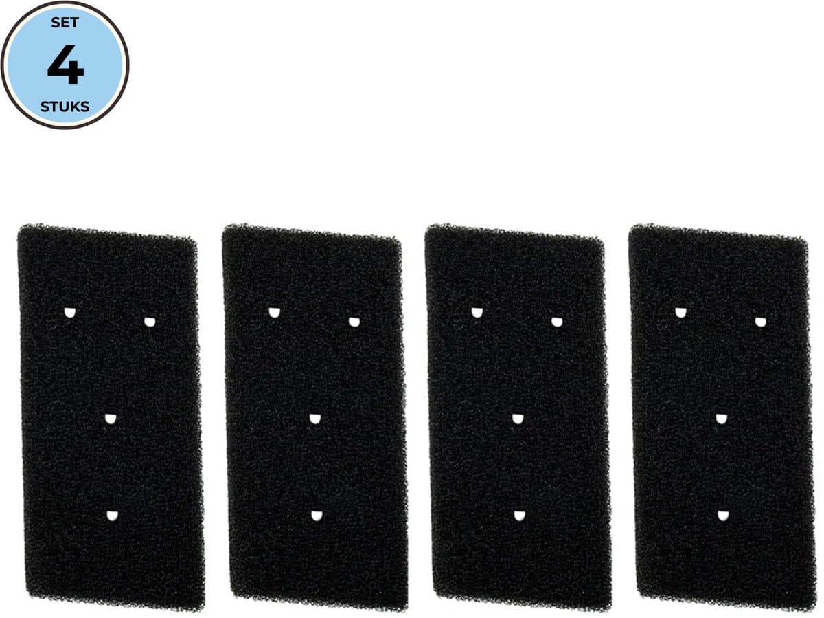 Bramokava 4x Filter geschikt voor Droger Whirlpool Bauknecht Ignis ( met 4 gaatjes) - 481010345281 - 8015250474909 - 481010716911 - Spons Foam Schuim — afbeelding 1