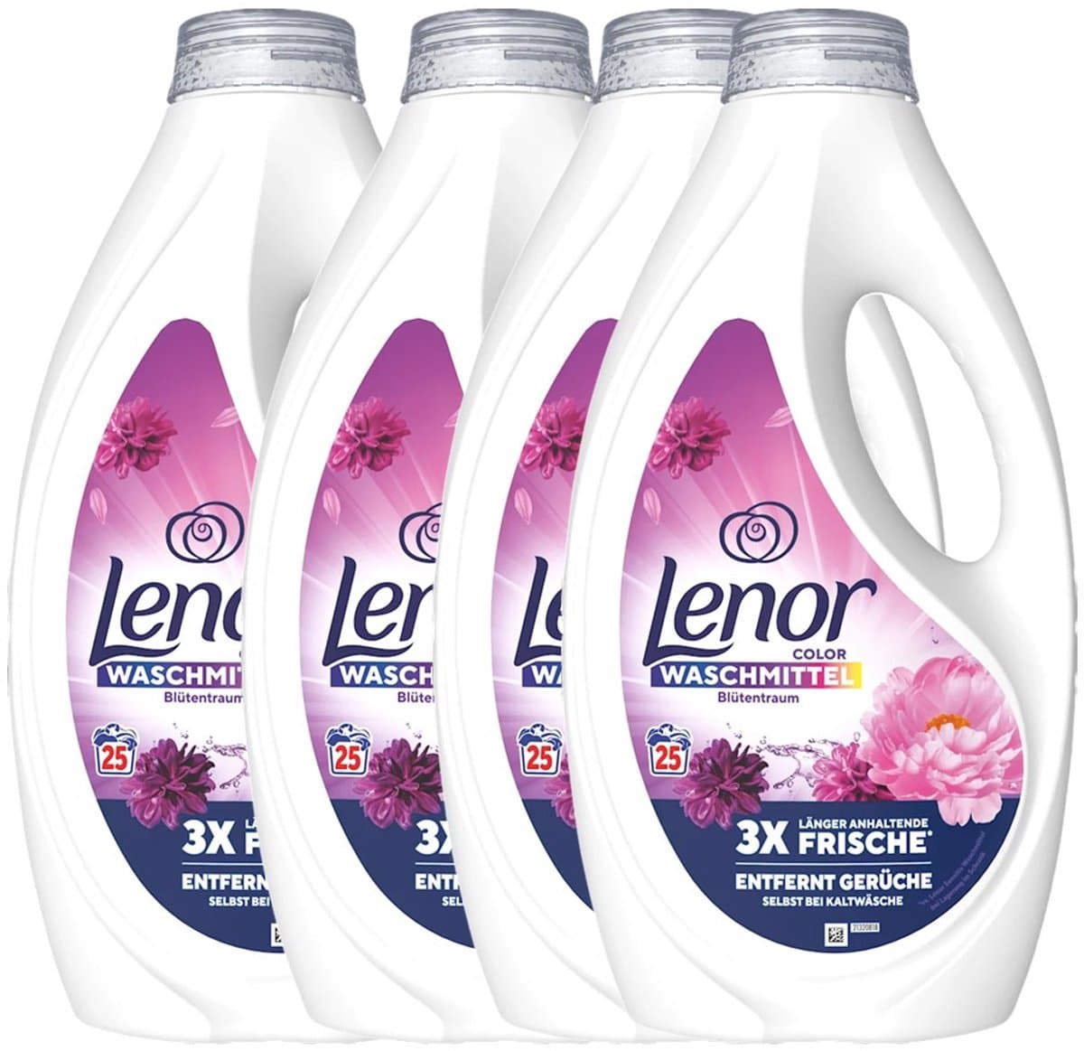 Lenor Color Waschmittel Blütentraum – 4 × 1125 ml – 100 Waschgänge — afbeelding 1