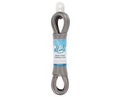 Sterke PVC gecoate waslijn van 15 meter - Weer- en roestbestendig, ideaal voor buiten