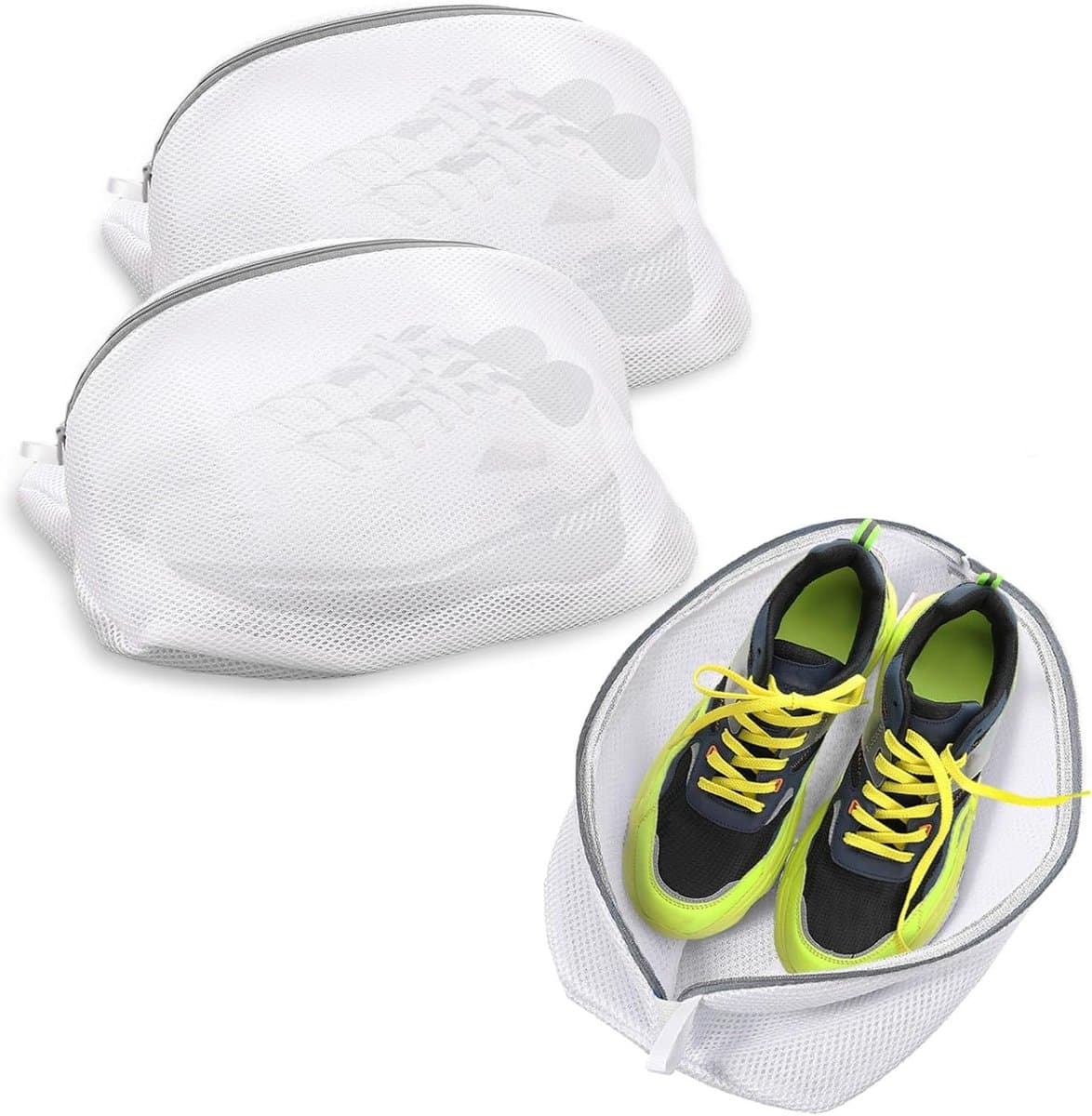 Famanu – Zakken voor schoenen - wasgoed - duurzaam materiaal - herbruikbaar - ventilatie voor wasgoed - geschikt voor sneakers en delicate items — afbeelding 1