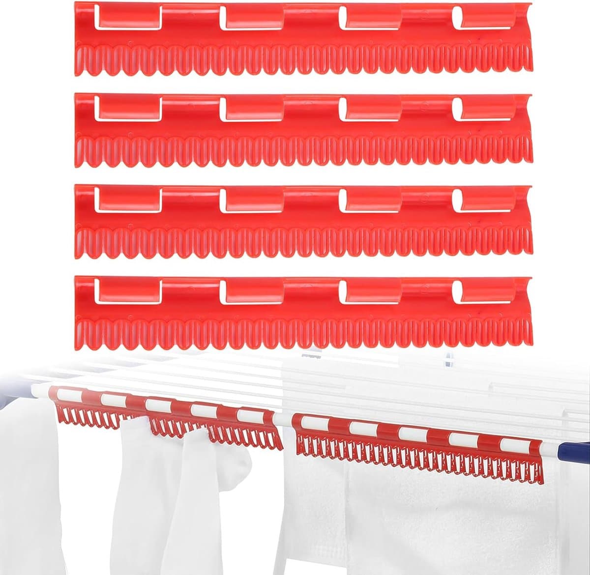 Pack van 4 Sokdroger - Wasrek - Sokhouder voor Sokken en Ondergoed — afbeelding 1