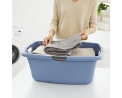 Rotho Flowers Wasmand 50L Horizon Blauw