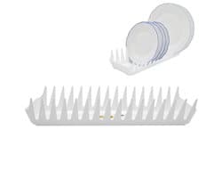 Orion - Kunststof Droogrek voor Borden - 39 cm - Wit - 15 Borden
