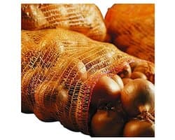 Grove Mazen Raschelzakken voor Groenten en Fruit (50 kg) - Verpakking van 10 Bruine Netten (60 x 100 cm)