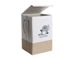 Wasmand Kinderkamer - Speelgoedmand Kinderen - Opbergmand Kinderkamer - Opbergmand Met Deksel- Laundry Basket - 45L