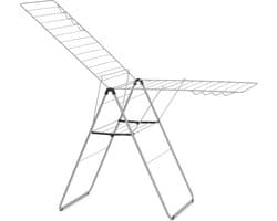 Brabantia HangOn Droogrek 25m - Inklapbaar Wasrek - Metallic Grey