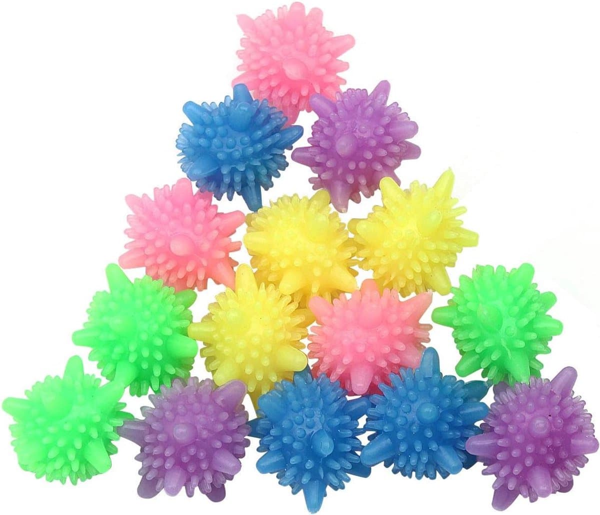 Wasballen, herbruikbare, milieuvriendelijke wasballen die klitten tegengaan. Effen en veelkleurige wasballen verbeteren de reinigingskracht van de wasmachine (15 stuks, kleuren willekeurig). — afbeelding 1