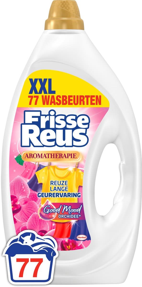 Frisse Reus Gel Orchidee - Vloeibaar Wasmiddel - Gekleurde Was - Frisse Geurbeleving - 77 Wasbeurten - Grootverpakking — afbeelding 1