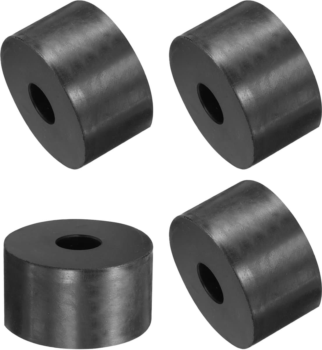 Rubberen afstandhouders - Trillingsdempers ringen - Apparatuur stabiliseren - Hoge belastbaarheid - 50x15x30mm - Zwart — afbeelding 1