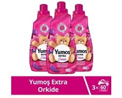 Yumos Extra Geconcentreerde Wasverzachter Orkide 3x1440 ml – Tot 180 Wasbeurten – Luxe Bloemengeur & Zijdezachte Was