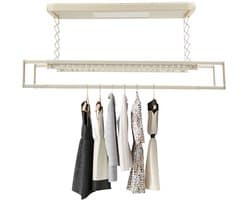 Ohana DT - Droogrek - Droogrek inklapbaar - Kledingrek - Led Licht plafond - 24 W - Met Afstandsbediening - Draag vermogen 35 kg - Plafondmontage -