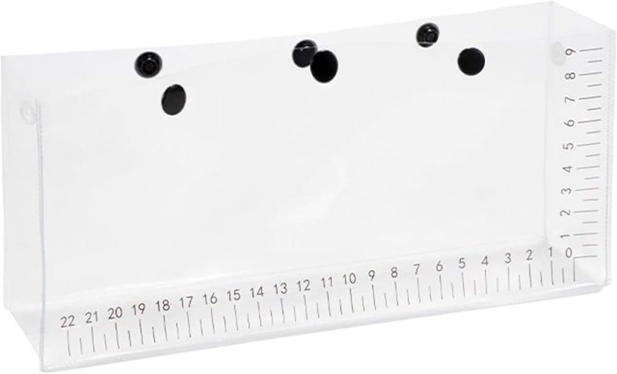 Vistransportcontainer - Vis weegzak Levende vis zak - Vissen observeren - SNAP Opening en Sluiting - 26x11.5x6.5 cm - Transparant — afbeelding 1