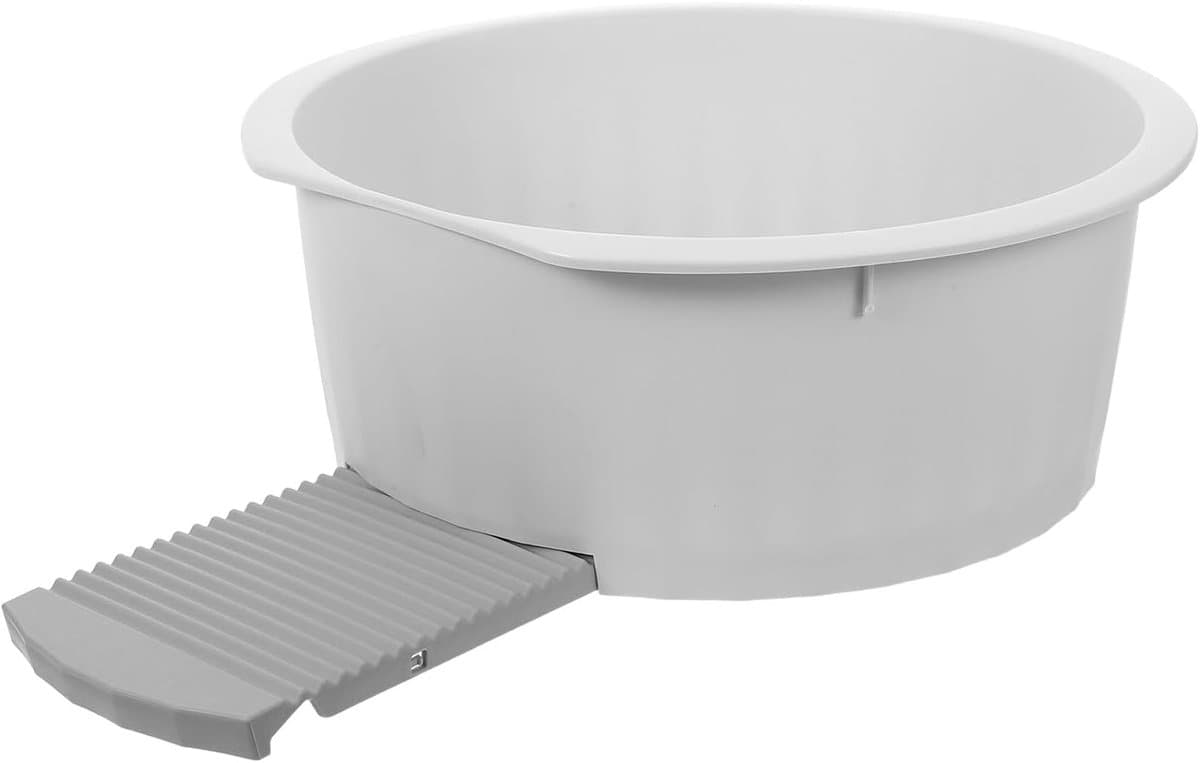 Wasbak Met Wasbord - Wastobbe Emmer - Handwas Kleding - Verstelbaar Ontwerp - 35.5x35.5cm - Grijs — afbeelding 1