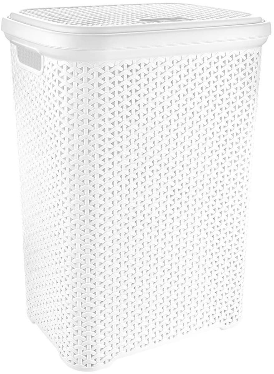 Witte plastic wasmand – 55 liter — afbeelding 1