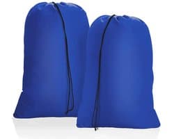 Elkuaie Vuile Waszak - Reis - Groot Vouwbaar Met Koordsluiting Voor Reizen En Dagelijks Gebruik - 2 Stuks - Blauw — afbeelding 1