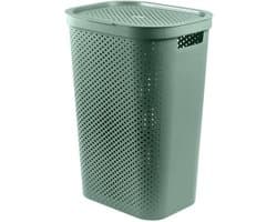 Curver Infinity Recycled Dots Wasmand met deksel - 60L - Groen