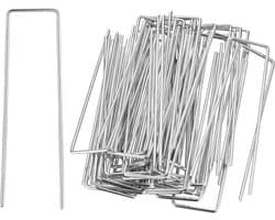 JGS Premium - Grondankers 55 stuks 15 cm | Stabiele haringen voor tuinhaken en tentharingen | Trampoline accessoires | Tuinvlies bevestiging (ø 3 mm x 150 mm)