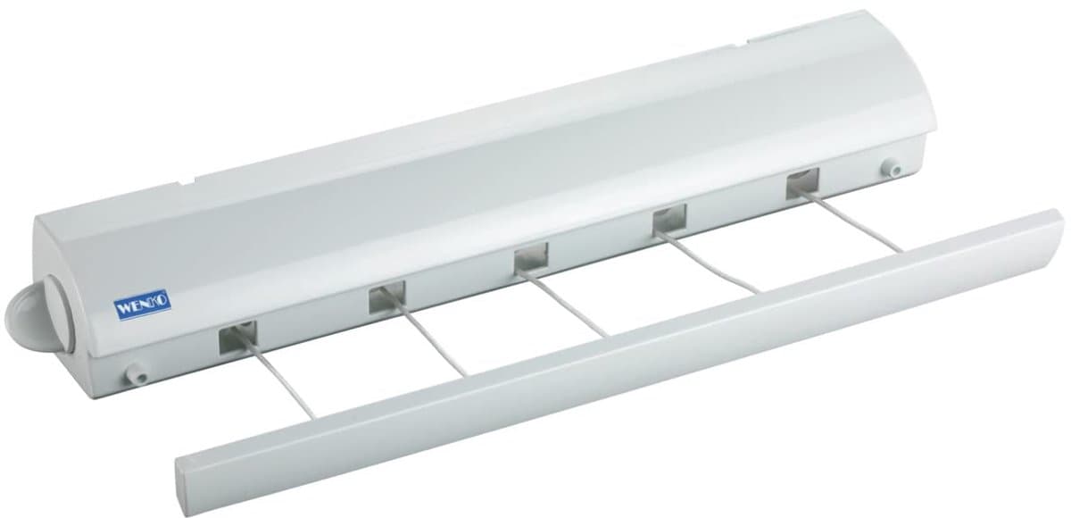 Automatische waslijn - 21 meter drooglengte - wandmontage - weerbestendig — afbeelding 1