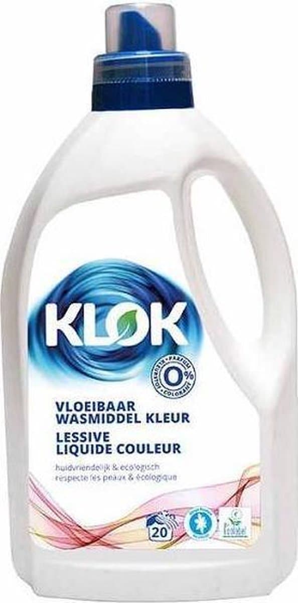 Klok Vloeibaar wasmiddel Kleur 1,5L — afbeelding 1