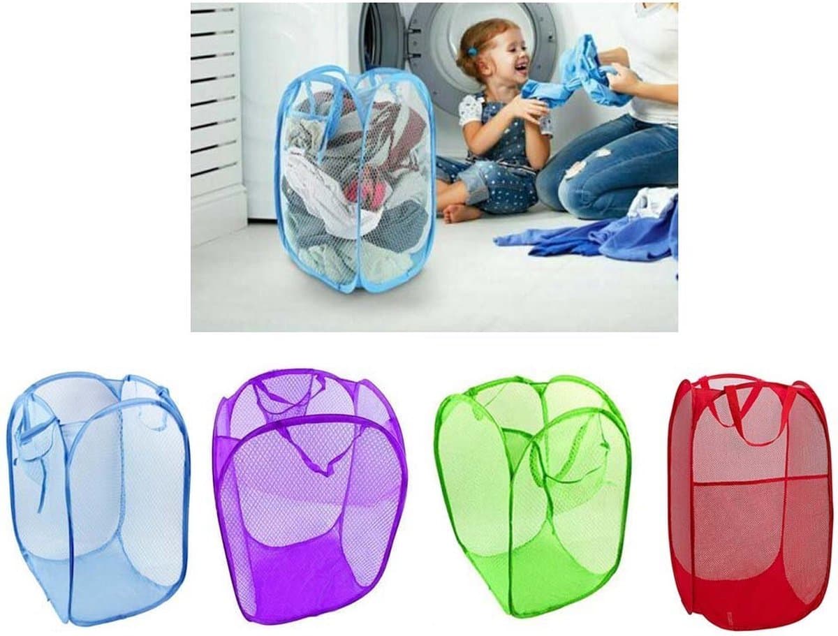 Borvat® |Opvouwbare wasmand voor speelgoed, een grote conta — afbeelding 1