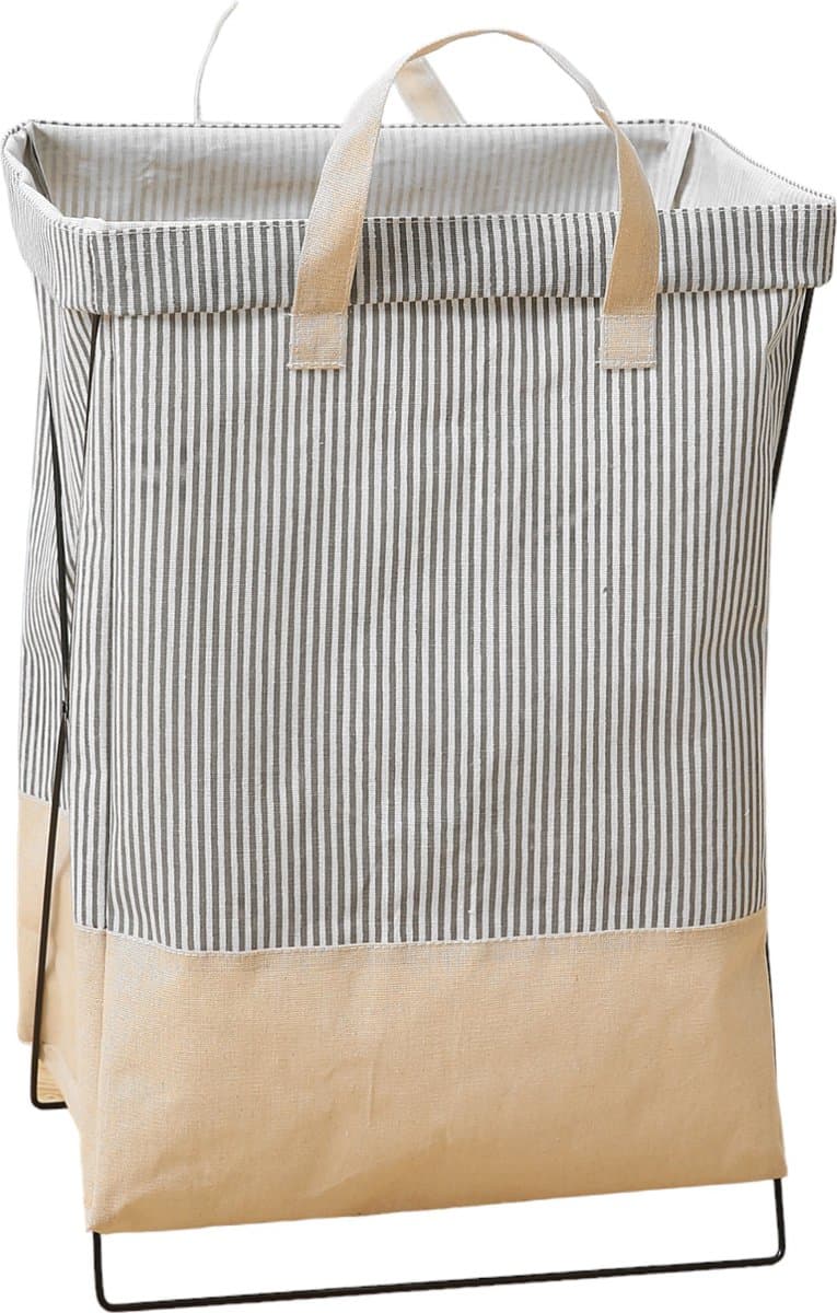 Lexorion Engels -Wasmand - Wasmanden - Wasmand Inklapbaar - Opvouwbare Wasmanden - 36cm x 28cm x 59cm - Ijzeren Pijpenrek — afbeelding 1