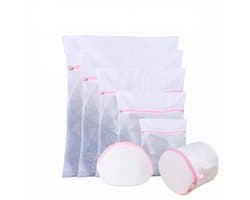 CHPN - Waszak - Waszakjes - Waszakken - Set van 7 - inclusief Waszakje voor Lingerie - Wasnetje - Kleding langer mooi houden - Handwas - Veilig wassen - Wasmachine - Wassen — afbeelding 1