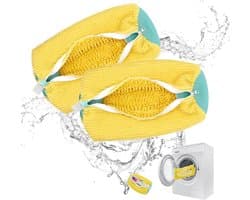 Allecto plus - Set van 2 waszakken voor schoenen, wasmachinebestendig, herbruikbaar - Voor wasmachine reiniging en organisatie