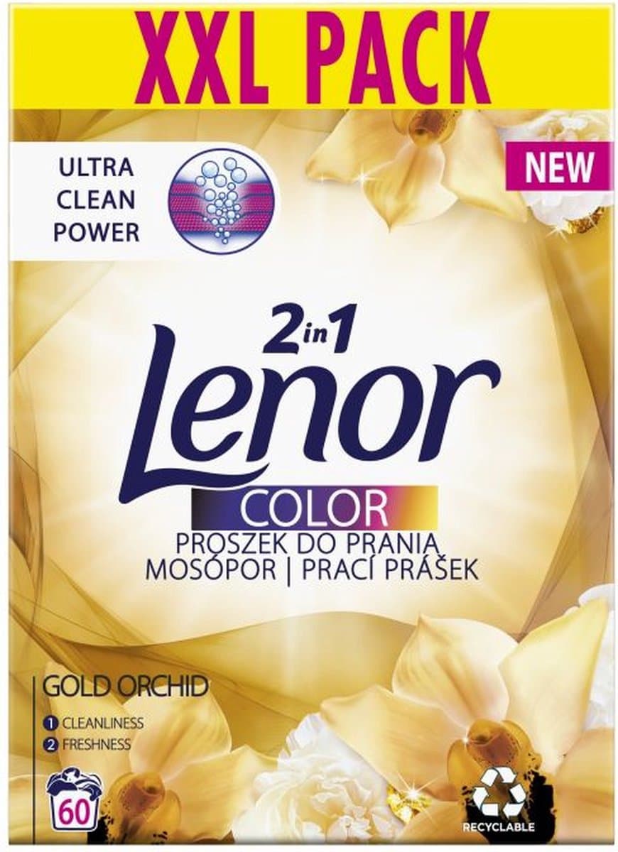 LENOR WASPOEDER GOLDEN ORCHIDEE VOOR KLEUR WAS 60 WASBEURTEN — afbeelding 1