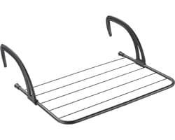 Tomado - Droogrek Hangend - Favonio - Hangdroogrek voor Radiator, Balkon of Deur - 3 meter Drooglengte - Matzwart — afbeelding 1