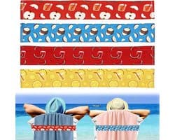 4 stuks rekbare handdoekbanden, ultralicht en compact, elastische strandhanddoekhouder, band voor lounge, strand, zwembad, stoelen, handdoekhouder, elastisch, strandaccessoires voor de zomer
