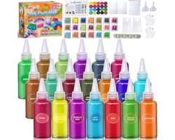 Dye Kit, 20 kleuren Fabric Tyedyedye-set, niet-giftige Tye Dye Kit voor kinderen, volwassenen, grote groepen, handgemaakt feest
