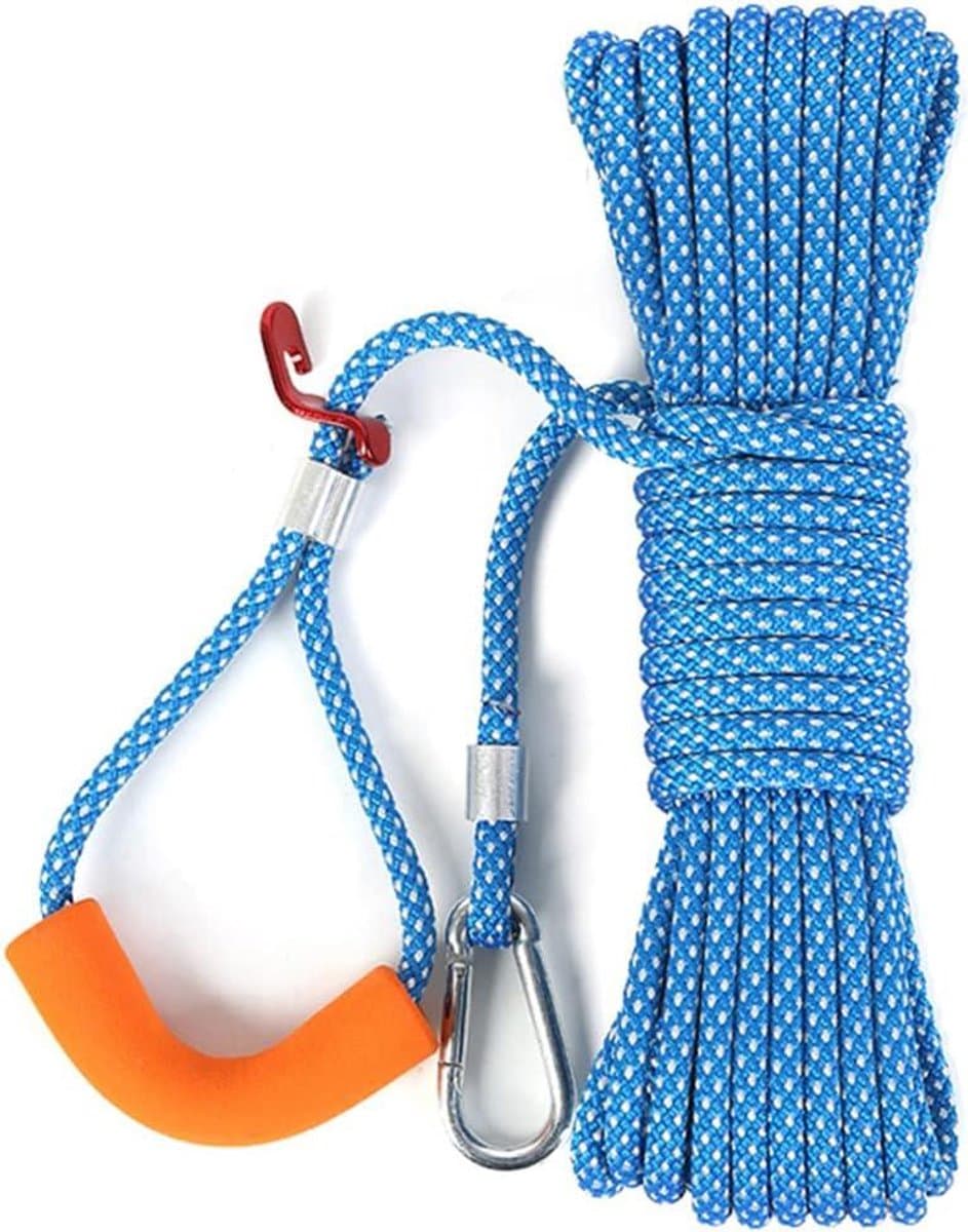 Waslijn Touw - Kleding Lijn - Kleding Drogen - Sterk Gevlochten Polyester - 10 Meter - Rood/Oranje/Blauw — afbeelding 1