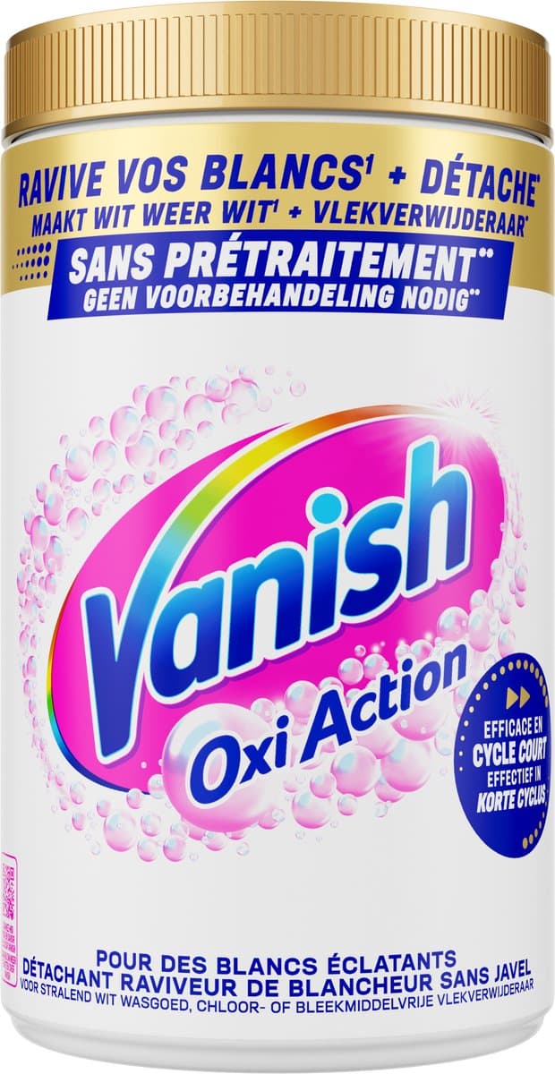 Vanish Oxi Action Whitening booster Poeder - Vlekverwijderaar Voor Witte Was - 1,45 kg — afbeelding 1