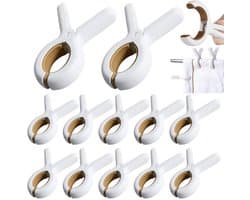 12 stuks - Strandhanddoekclips - Winddichte clips - Wasknijperclips - Handdoekclips voor op het strand - Grote wasknijperclips - Sokclips - Winddichte dekenclips - Plastic wasknijperclips - Clips die gebruikt kunnen worden voor dagelijkse kleding