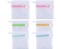 Kleine waszakken set van 6, herbruikbare mesh tasjes voor delicate kleding, ideaal voor reizen en thuisgebruik, beschermt sokken en handschoenen